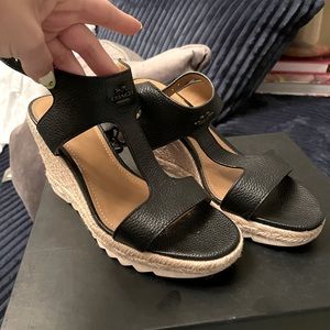 Coach espadrille wedge sandals